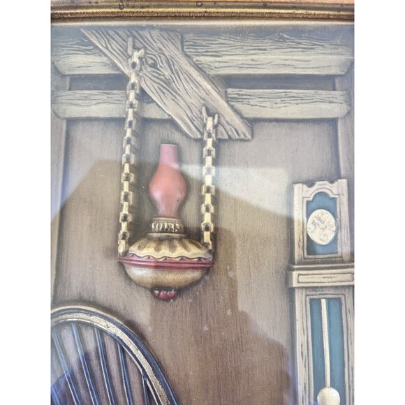 Mid Century Rustic Home Vintage Turner Wall Accessories Framed 3 D Art Vacuform - Picture 7 of 9